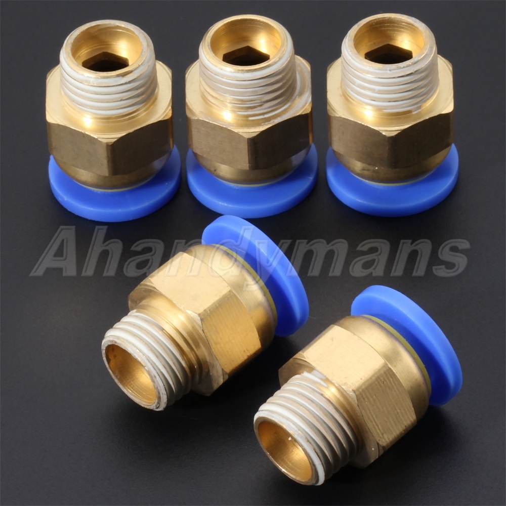 3D Printer Pneumatic Straight Push in PTFE Tube Fitting Connector Hose