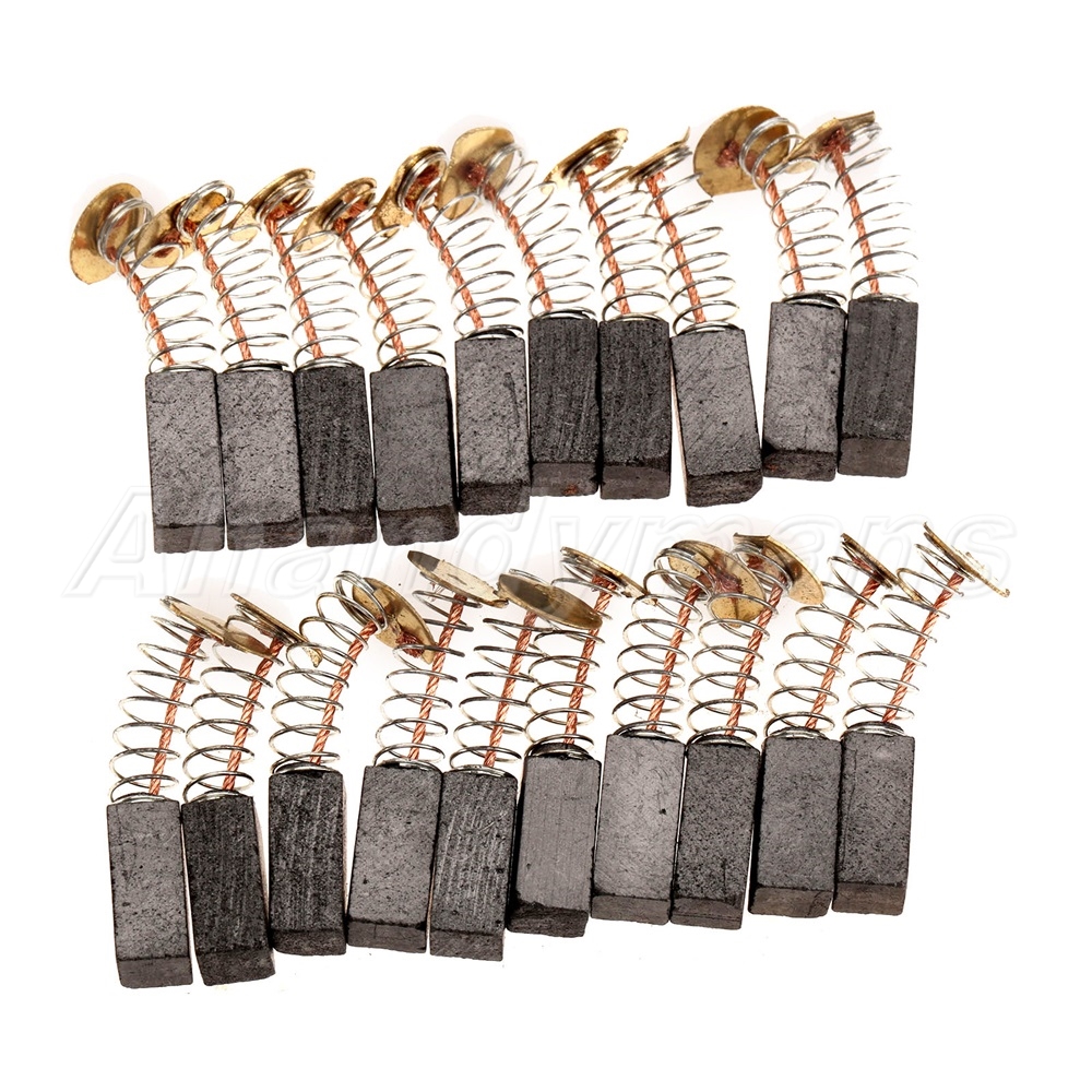 10Pcs Angle Grinder Carbon Brushes for Electric Motor Power Tool 6mm x