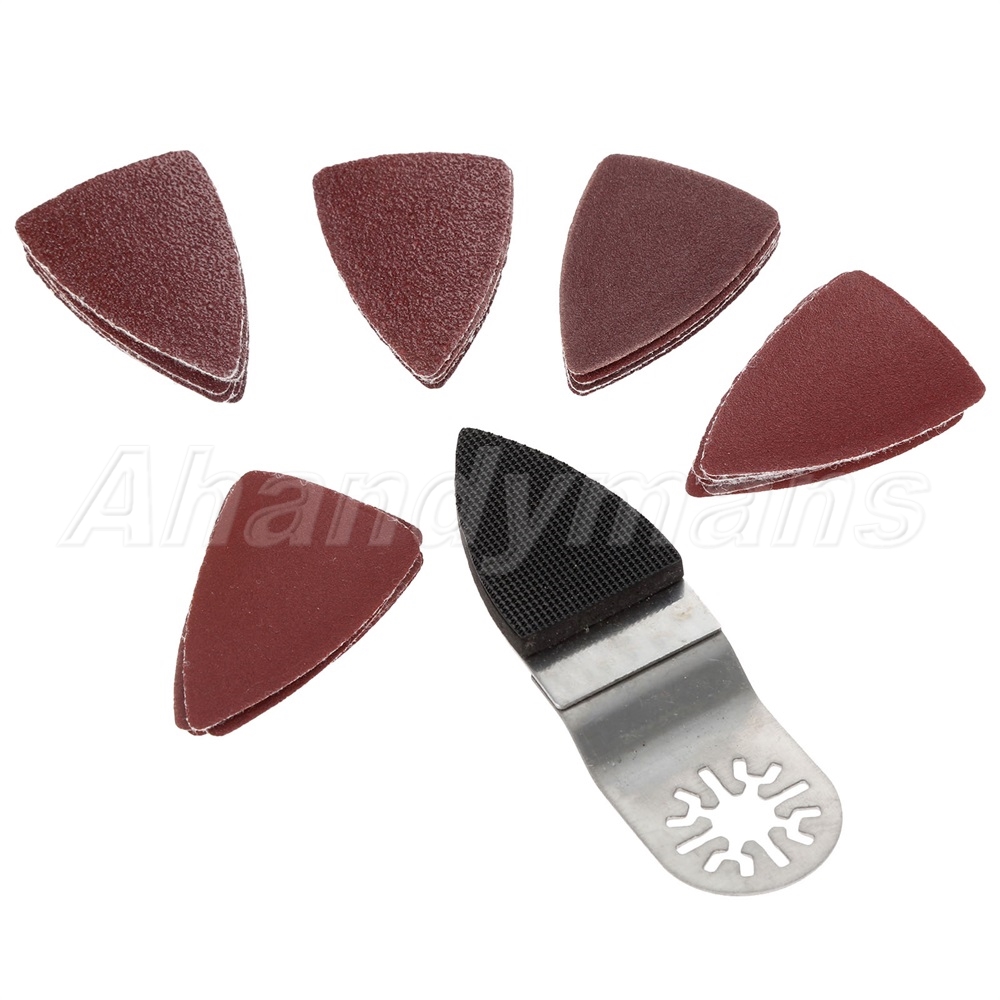 25pcs Oscillating MultiTool Sanding Paper with Finger Sanding Pads Set