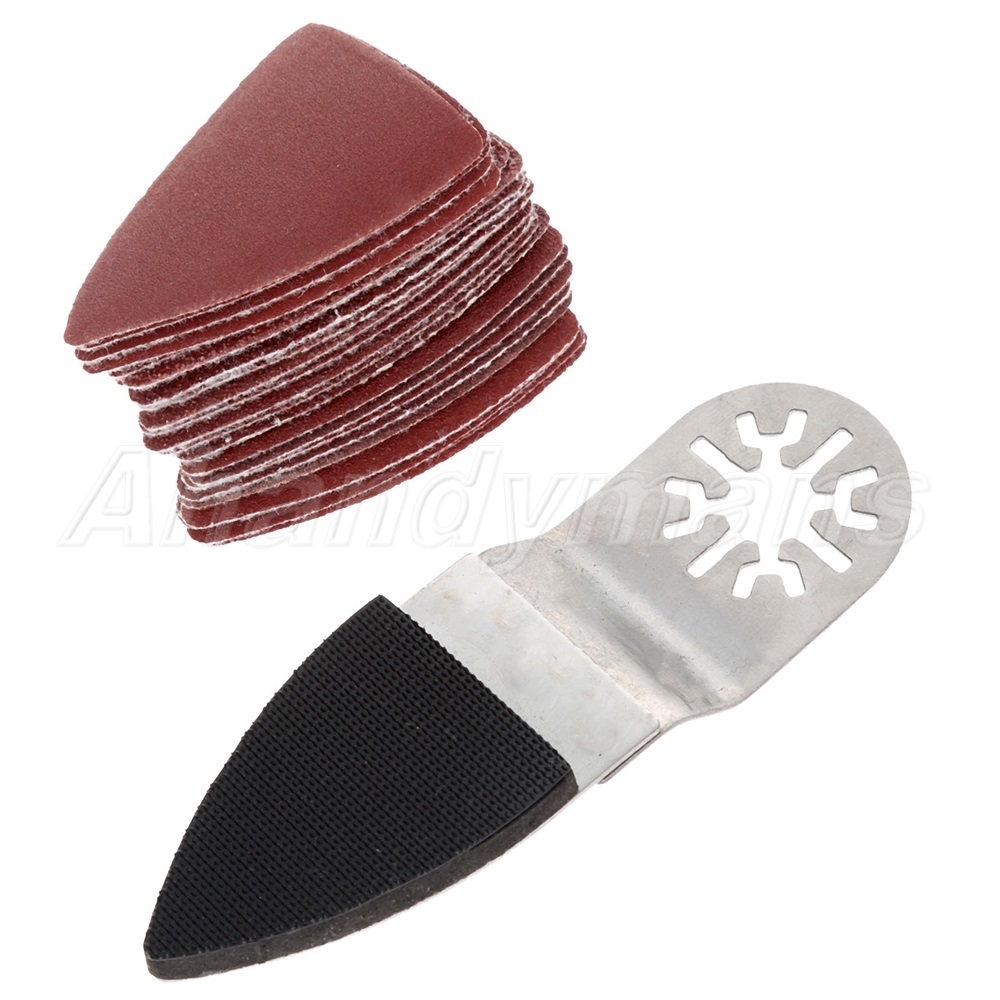 25pcs Oscillating MultiTool Sanding Paper with Finger Sanding Pads Set