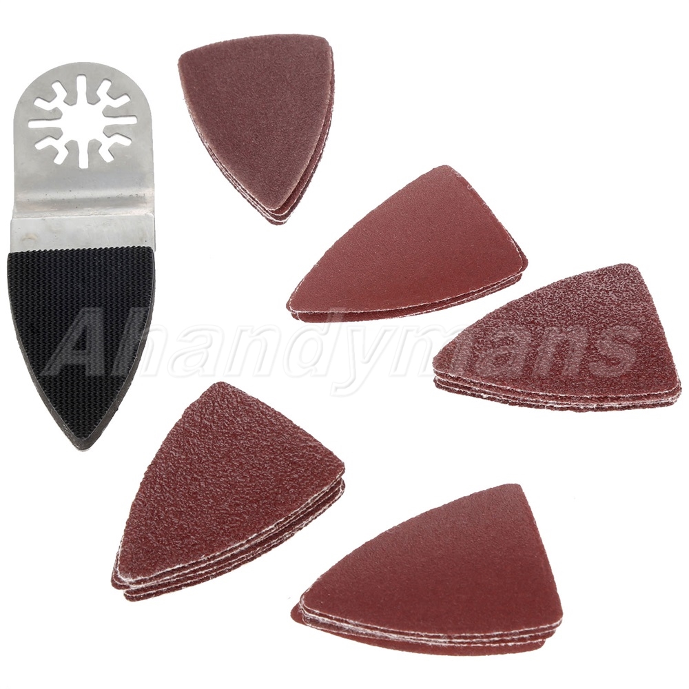 25pcs Oscillating MultiTool Sanding Paper with Finger Sanding Pads Set