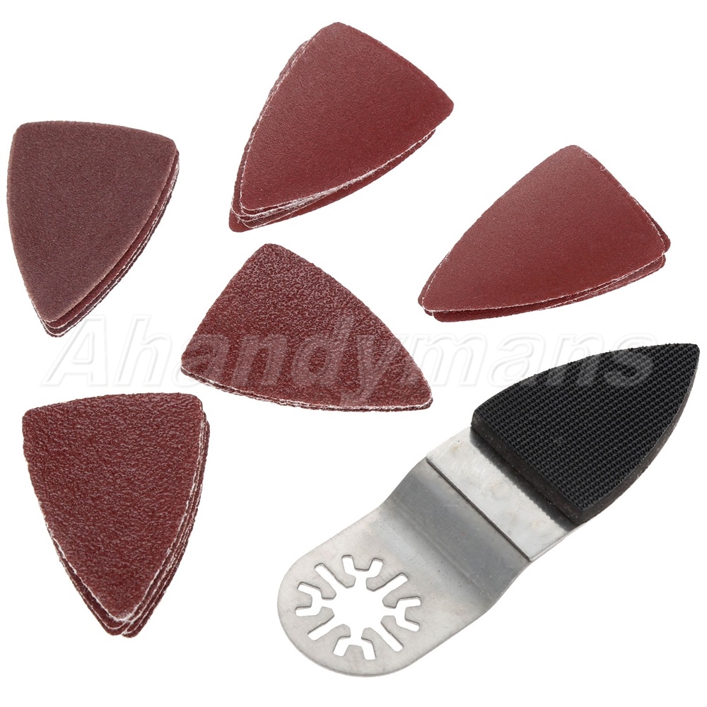 25pcs Oscillating MultiTool Sanding Paper with Finger Sanding Pads Set