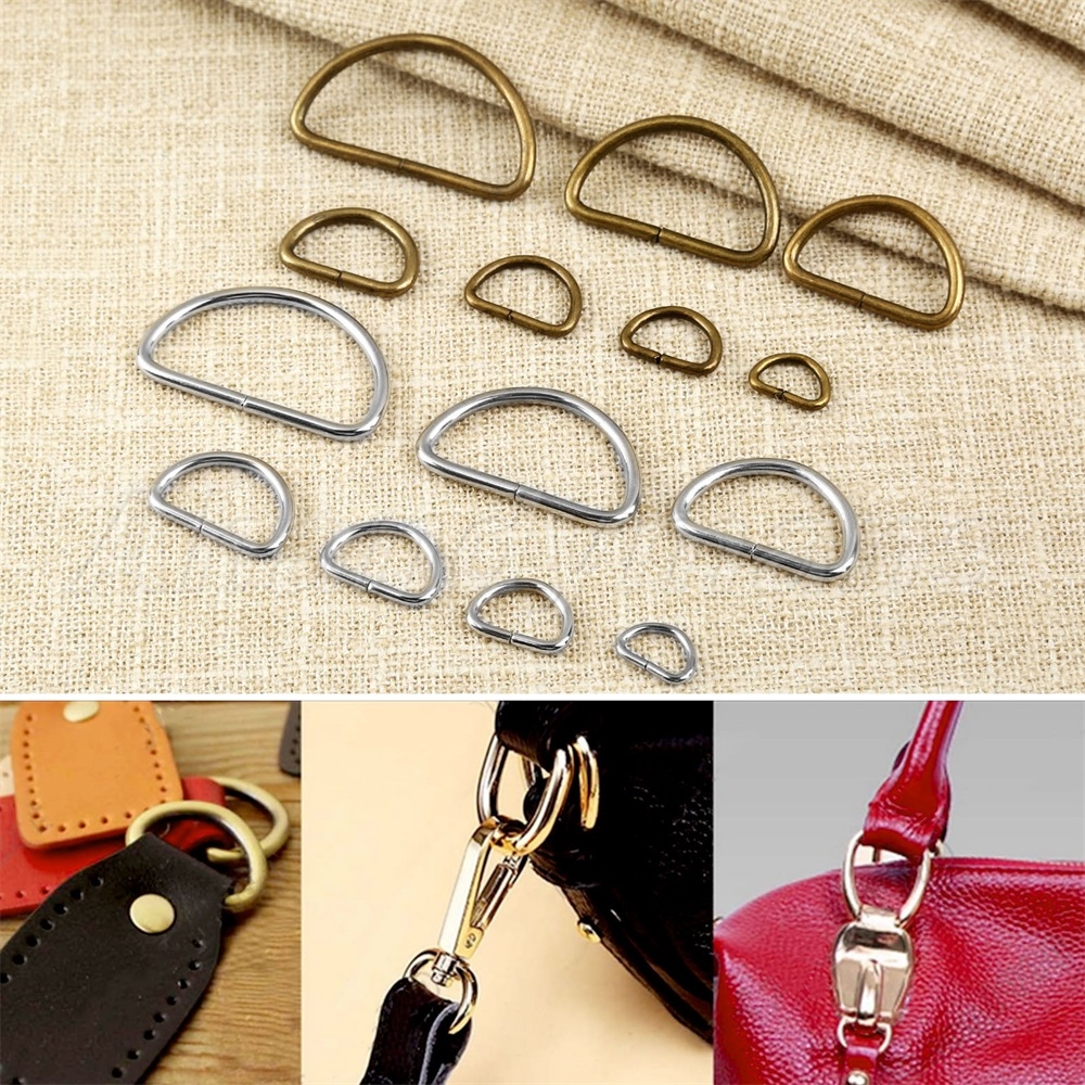 20Pc Metal Leather Bag Handbag Purse Strap Belt  D Ring Buckle Clasp