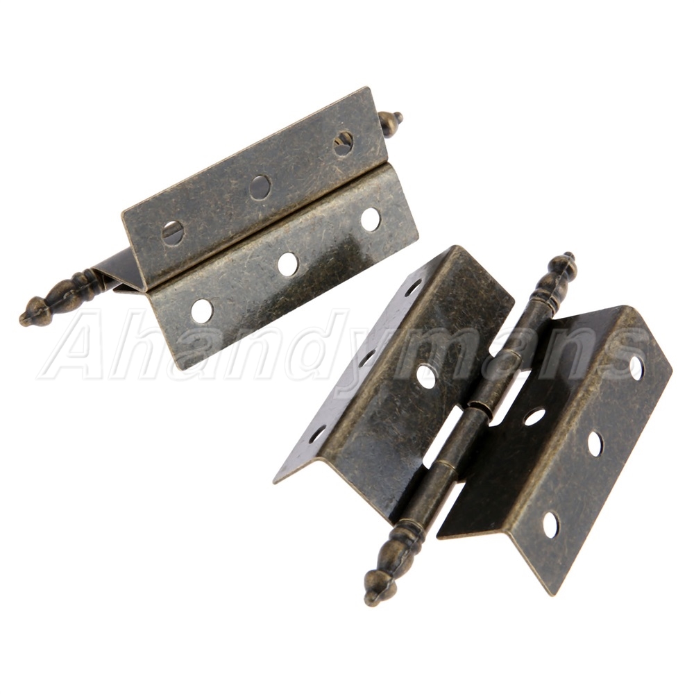 2Pcs 88*55*51mm Furniture Door Hinges Retro Wardrobe Hinge