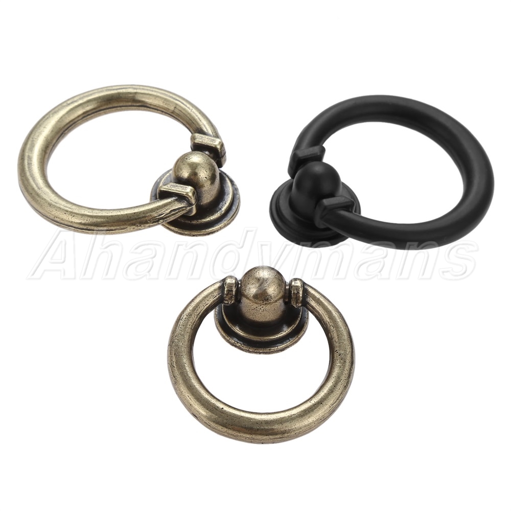 Kitchen Cupboard Pull Ring Door Handles Vintage Furniture